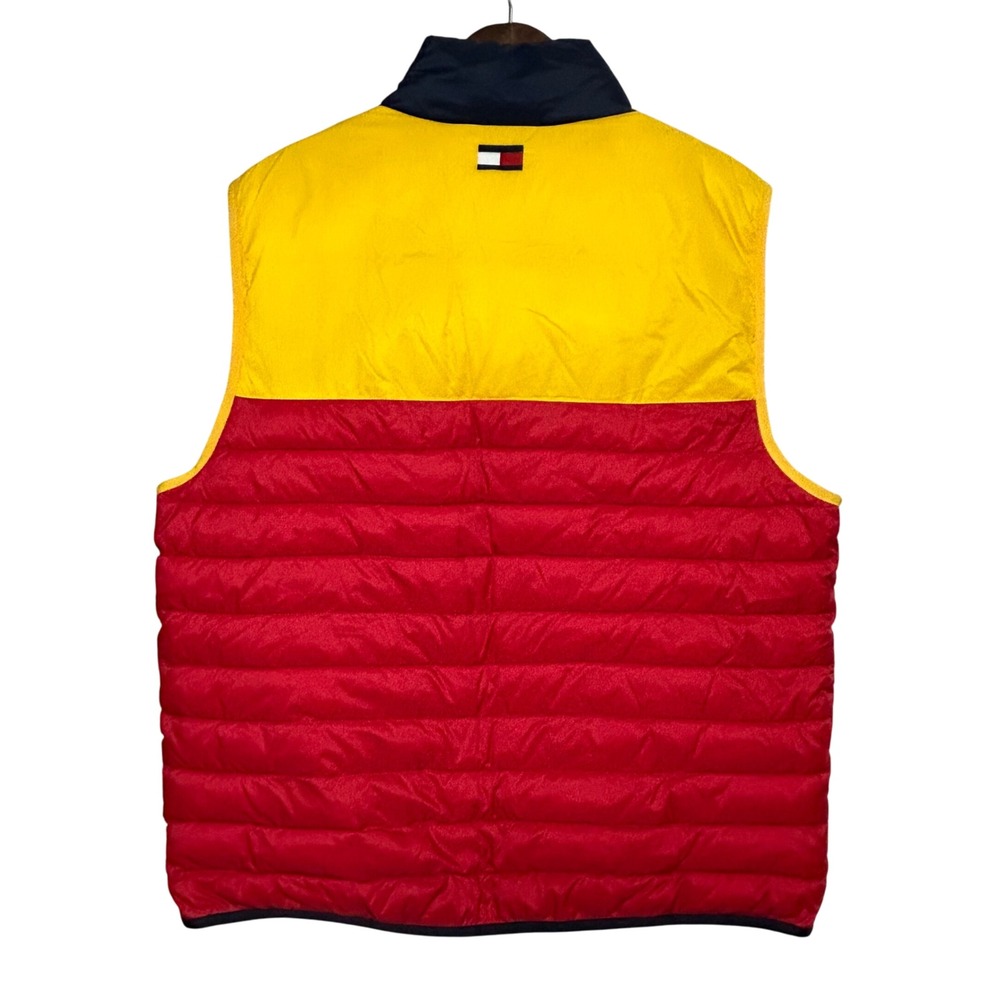 Tommy Hilfiger Vintage 90s Colorblock Puffer Vest PrimaLoft Men's Size L - Picture 2 of 8